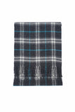 Classic Check Lambswool Dark Grey Scarf