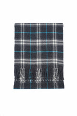 Burberry Pre-Owned Check Lambswool Dark Grey Scarf