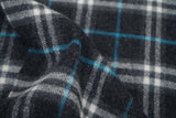 Classic Check Lambswool Dark Grey Scarf
