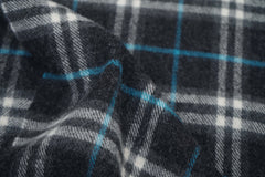Burberry Pre-Owned Check Lambswool Dark Grey Scarf