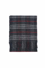 Burberry Pre-Owned Check Lambswool Dark Grey Scarf