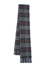 Burberry Pre-Owned Check Lambswool Dark Grey Scarf