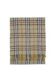 Classic Check Cashmere/Lambswool Green Scarf