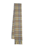 Classic Check Cashmere/Lambswool Green Scarf