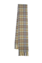Burberry Pre-Owned Check Cashmere/Lambswool Green Scarf