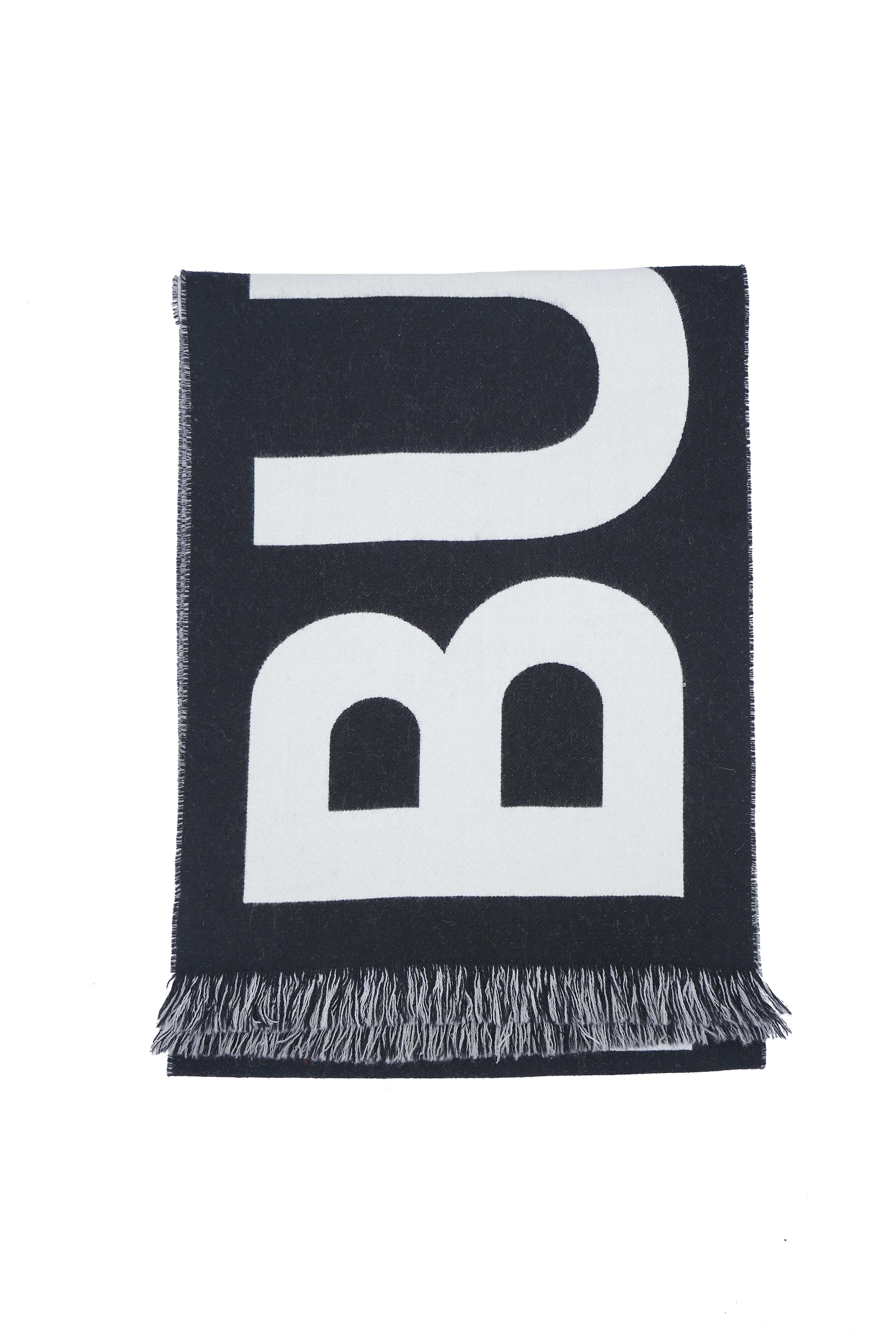 Classic Check Lambswool Black/White Scarf