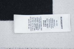 Burberry Pre-Owned Logo Lambswool Black/White Scarf