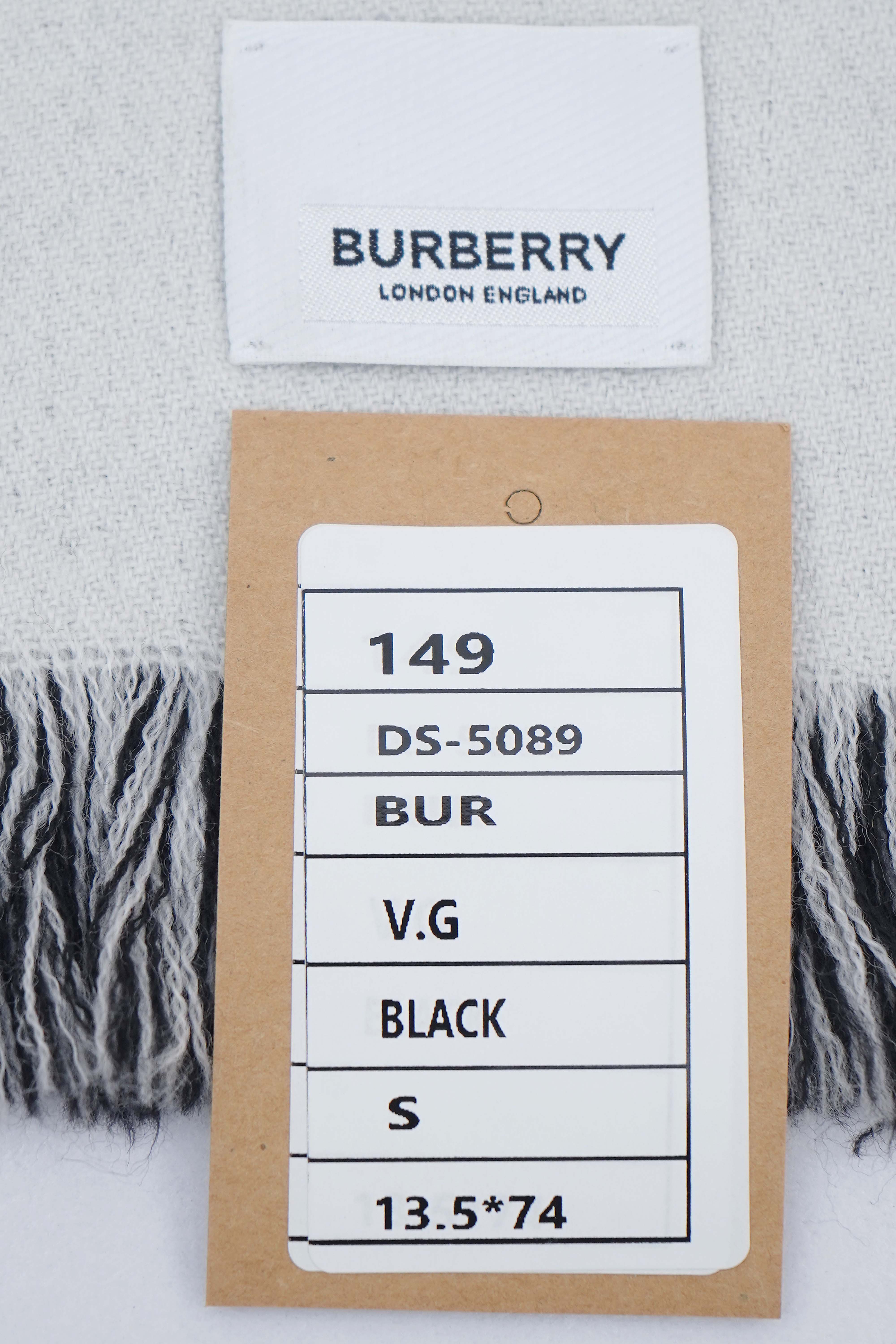 Classic Check Lambswool Black/White Scarf