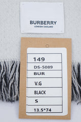 Burberry Pre-Owned Logo Lambswool Black/White Scarf