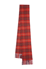 Burberry Pre-Owned Check Wool Red Scarf