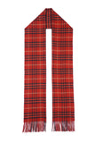 Classic Check Wool Red Scarf