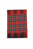 Classic Check Wool Red Scarf