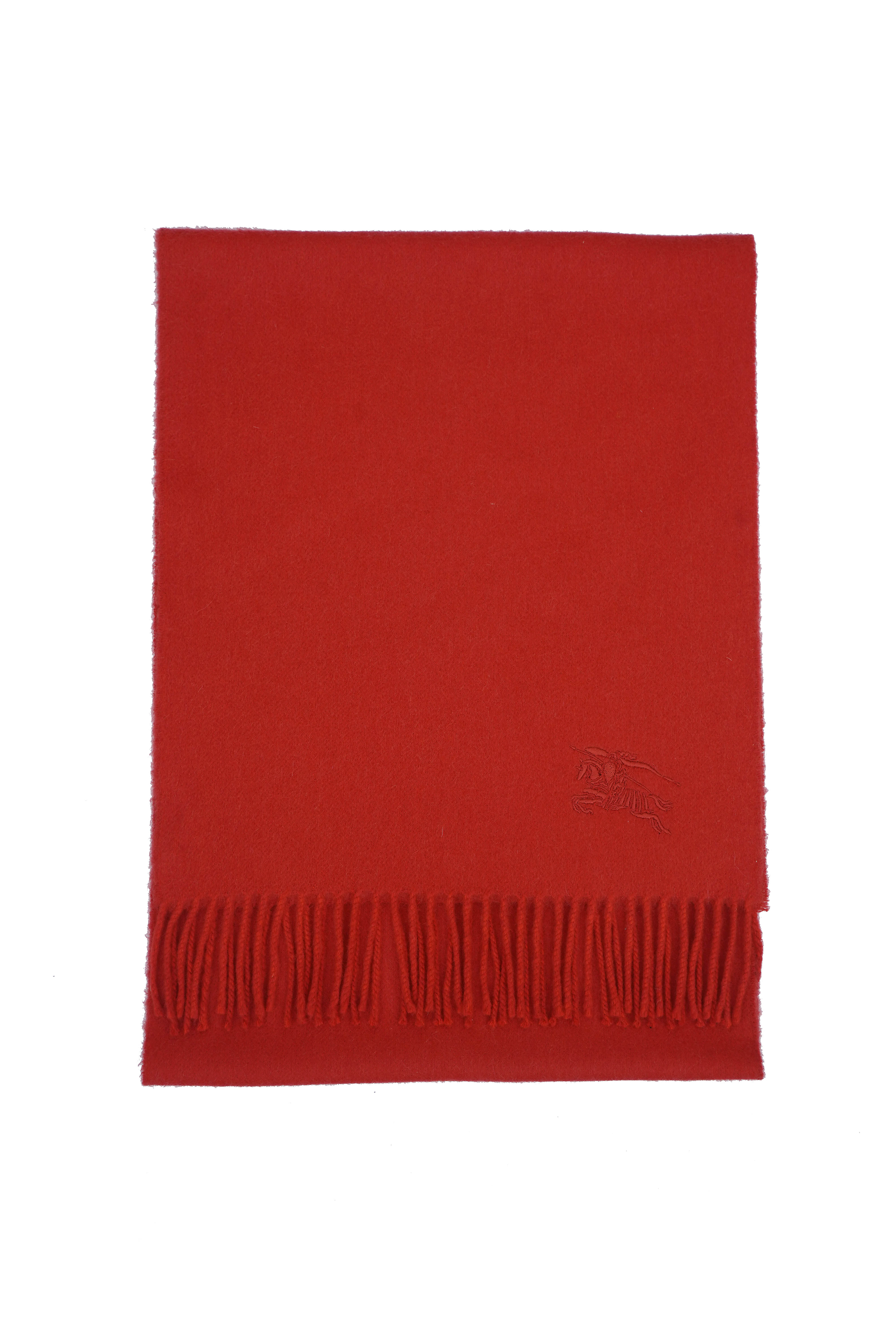 Plain Cashmere Red Scarf