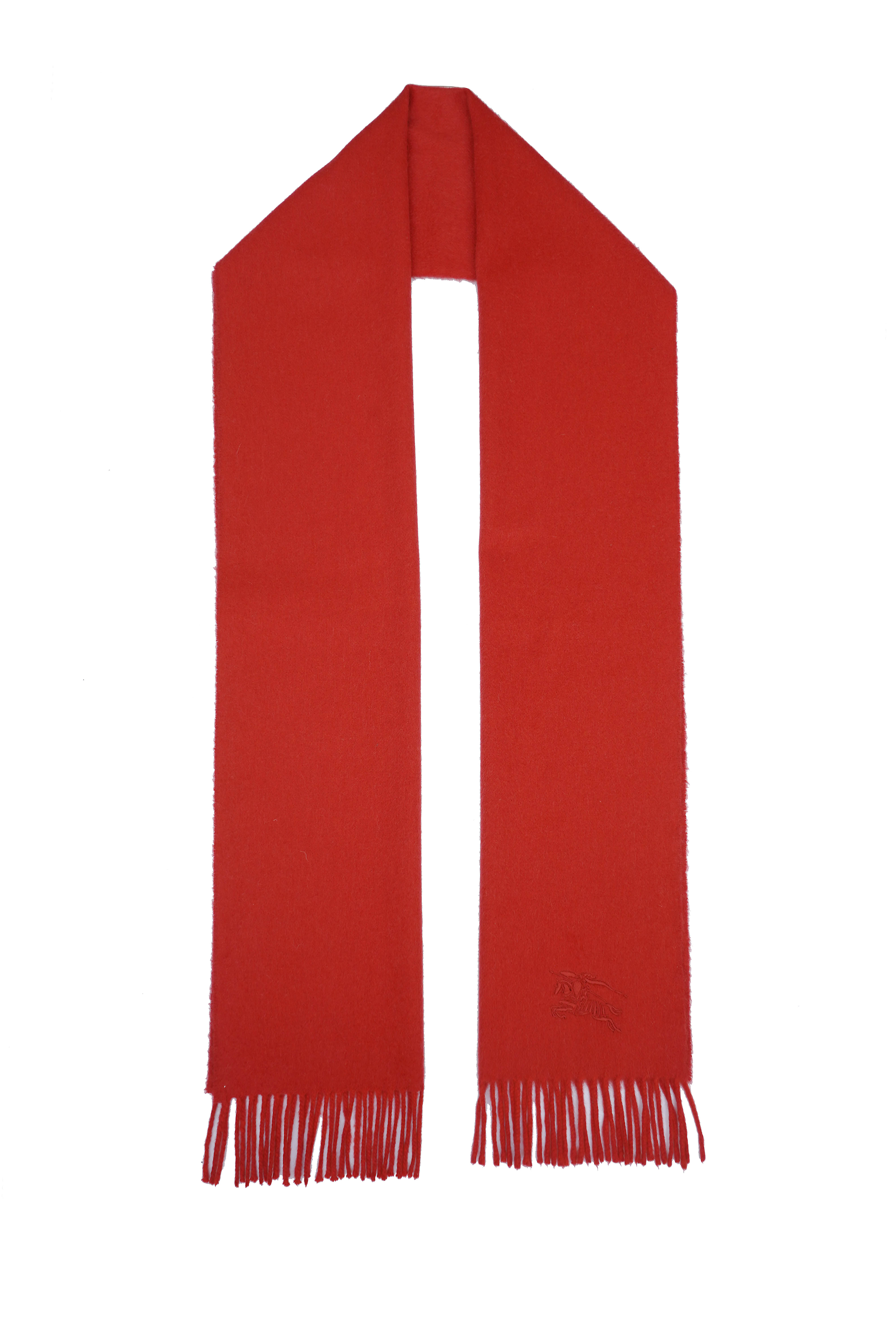 Plain Cashmere Red Scarf