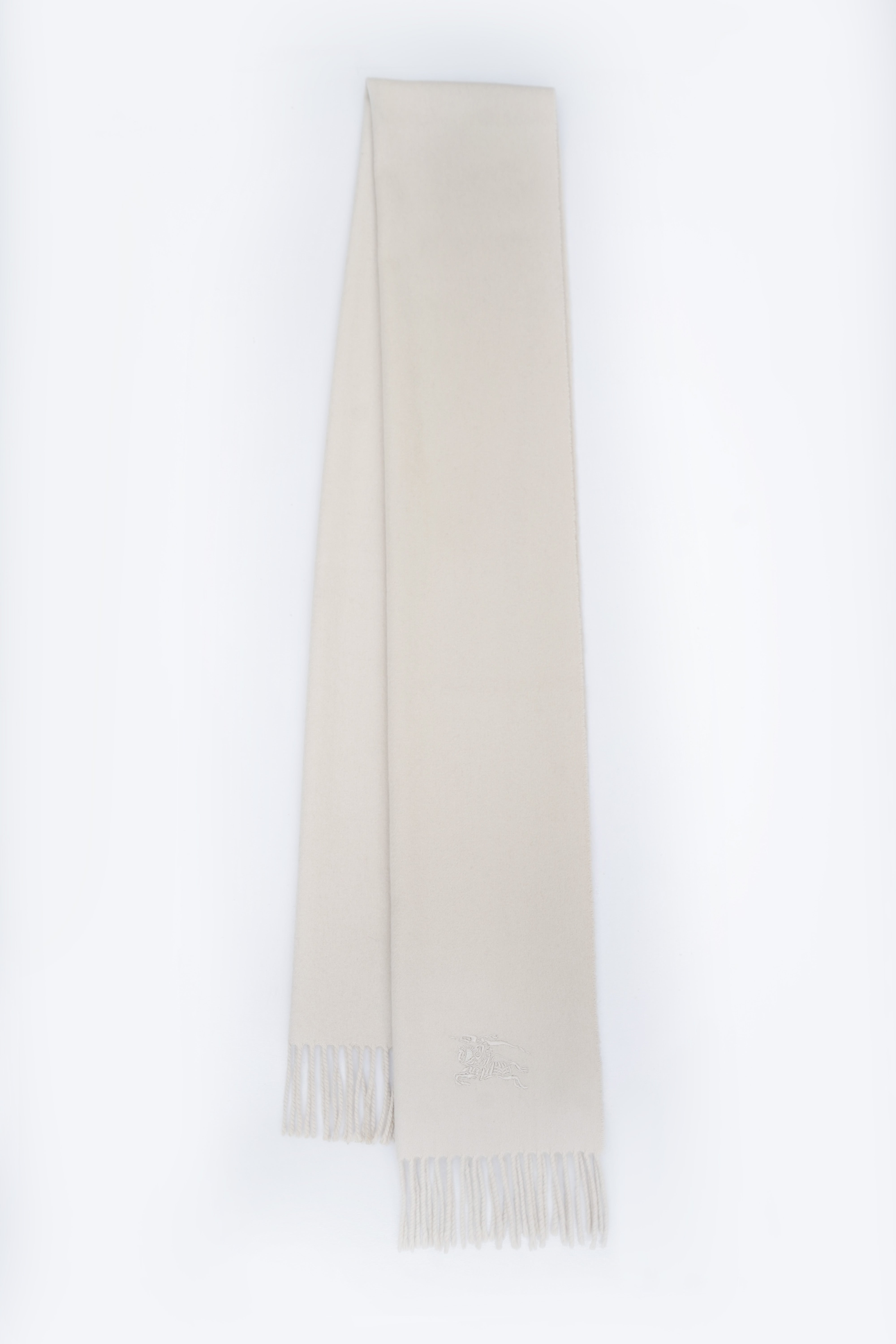Plain Cashmere Ecru/Off White Scarf