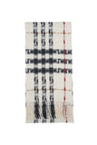 Classic Check Cashmere Ecru Scarf