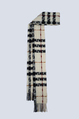 Burberry Pre-Owned Check Cashmere Ecru Scarf