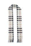 Classic Check Cashmere Ecru Scarf