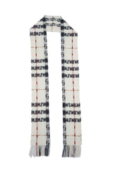 Burberry Pre-Owned Check Cashmere Ecru Scarf