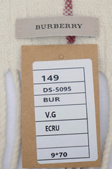 Burberry Pre-Owned Check Cashmere Ecru Scarf