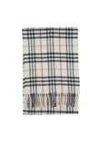 Classic Check Wool Ecru Scarf