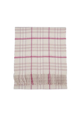 Burberry Pre-Owned Check Cashmere Ecru Scarf