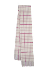 Burberry Pre-Owned Check Cashmere Ecru Scarf