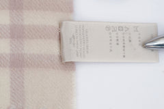 Burberry Pre-Owned Check Cashmere Ecru Scarf