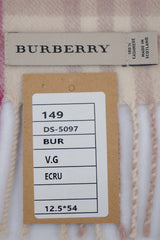 Burberry Pre-Owned Check Cashmere Ecru Scarf