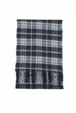 Classic Check Cashmere Black Scarf