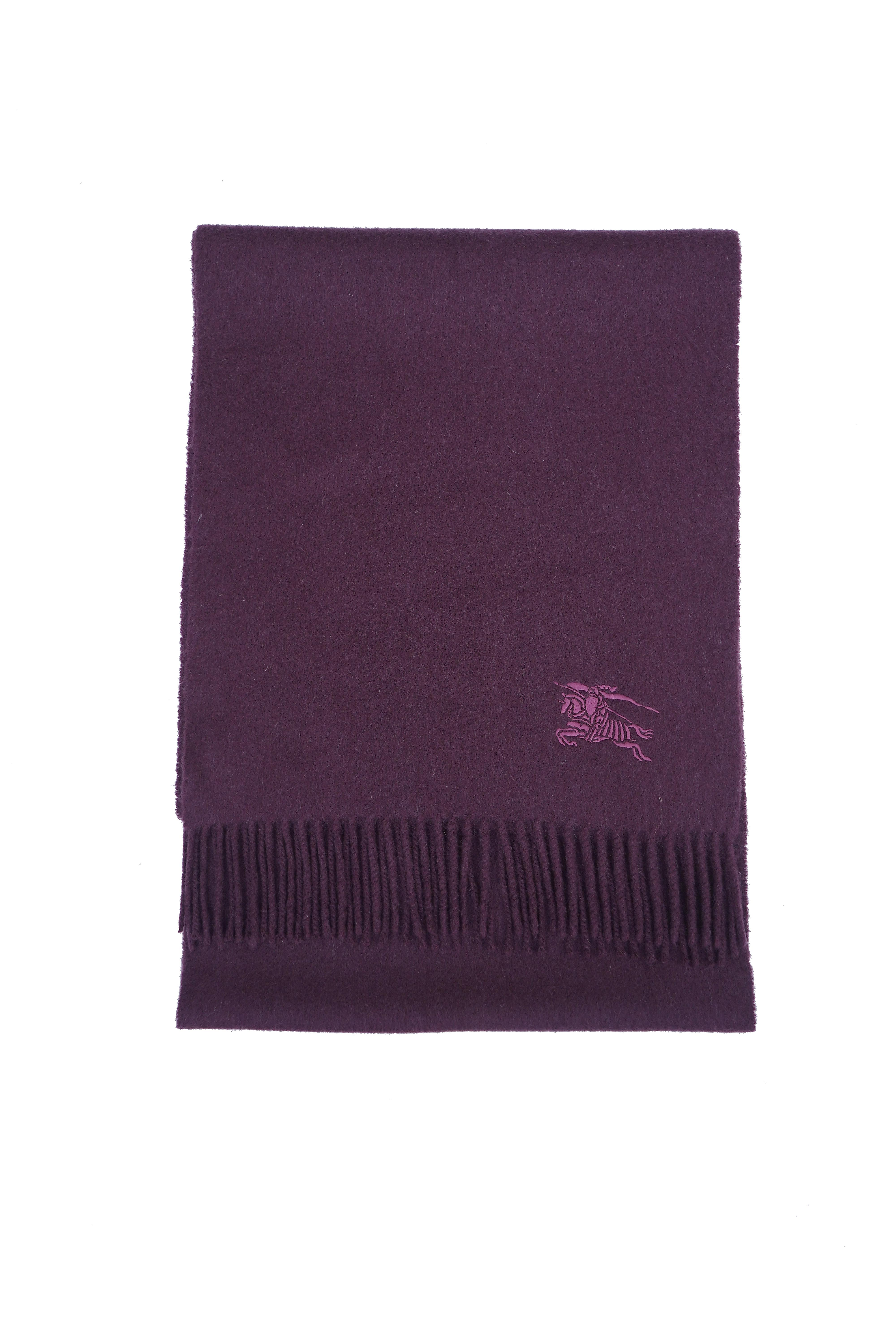 Plain Cashmere Purple Scarf