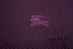 Burberry Pre-Owned Plain Cashmere Purple Scarf