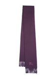 Plain Cashmere Purple Scarf