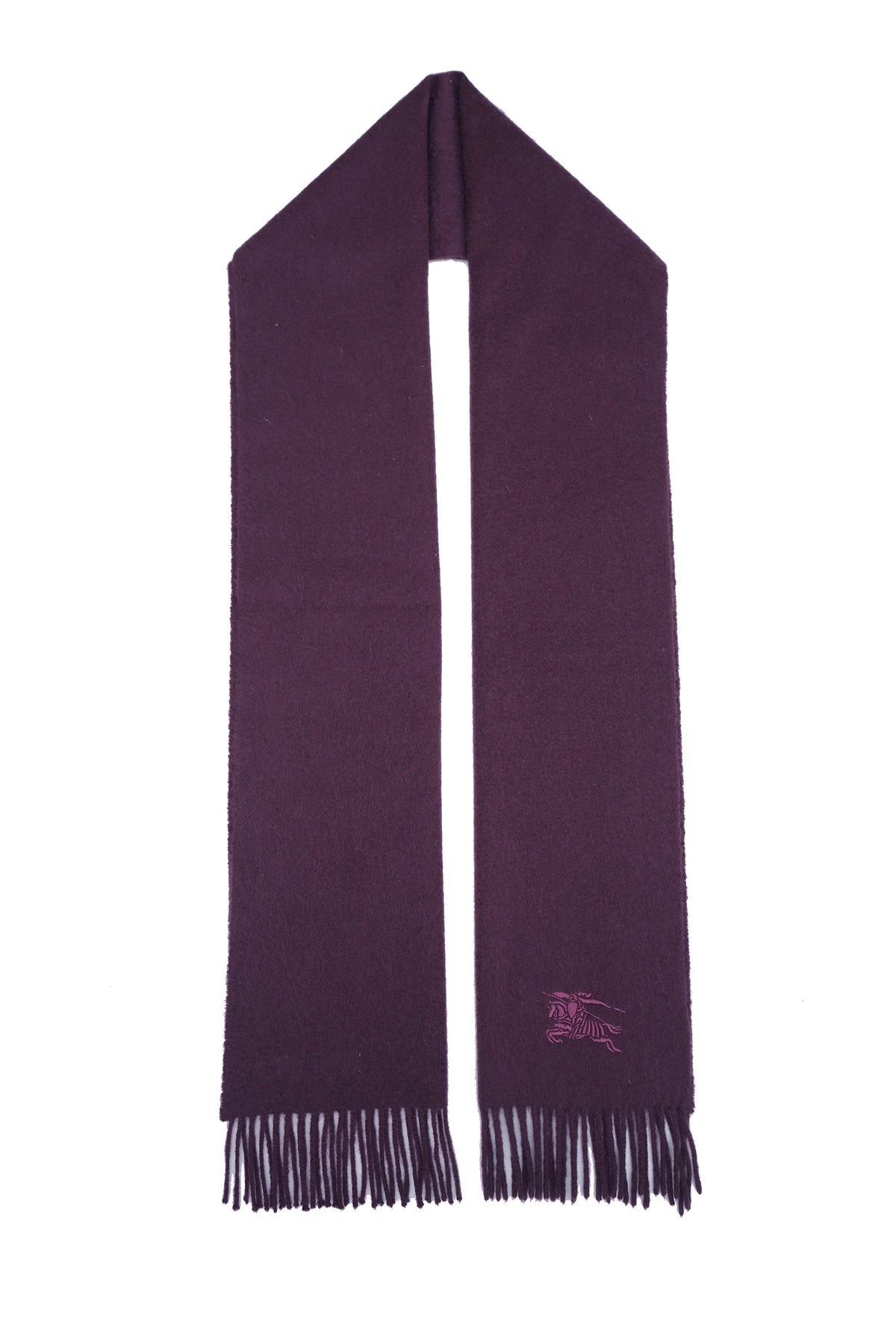 Plain Cashmere Purple Scarf