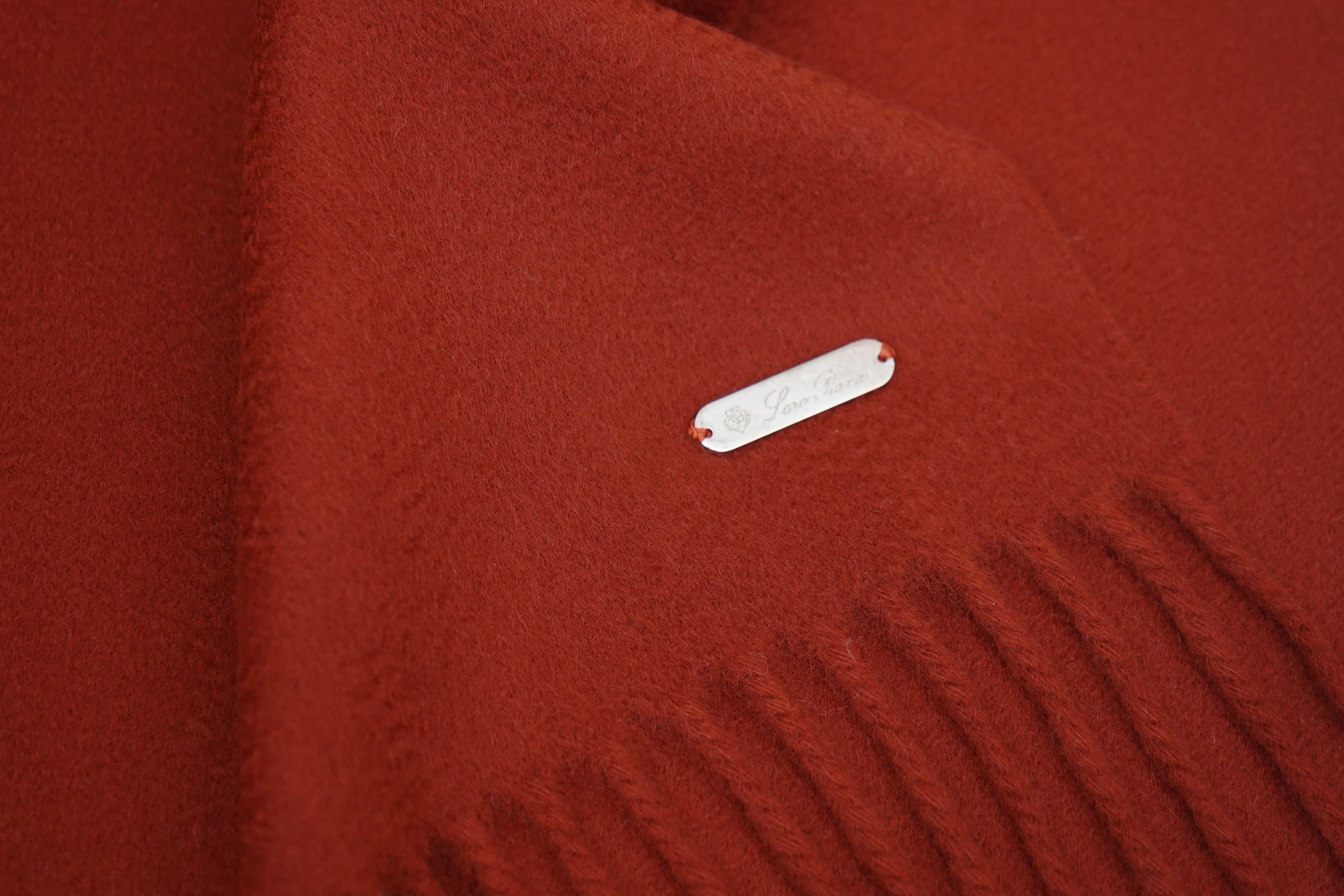 Loro Piana Pre-owned Plain Cashmere Red Scarf