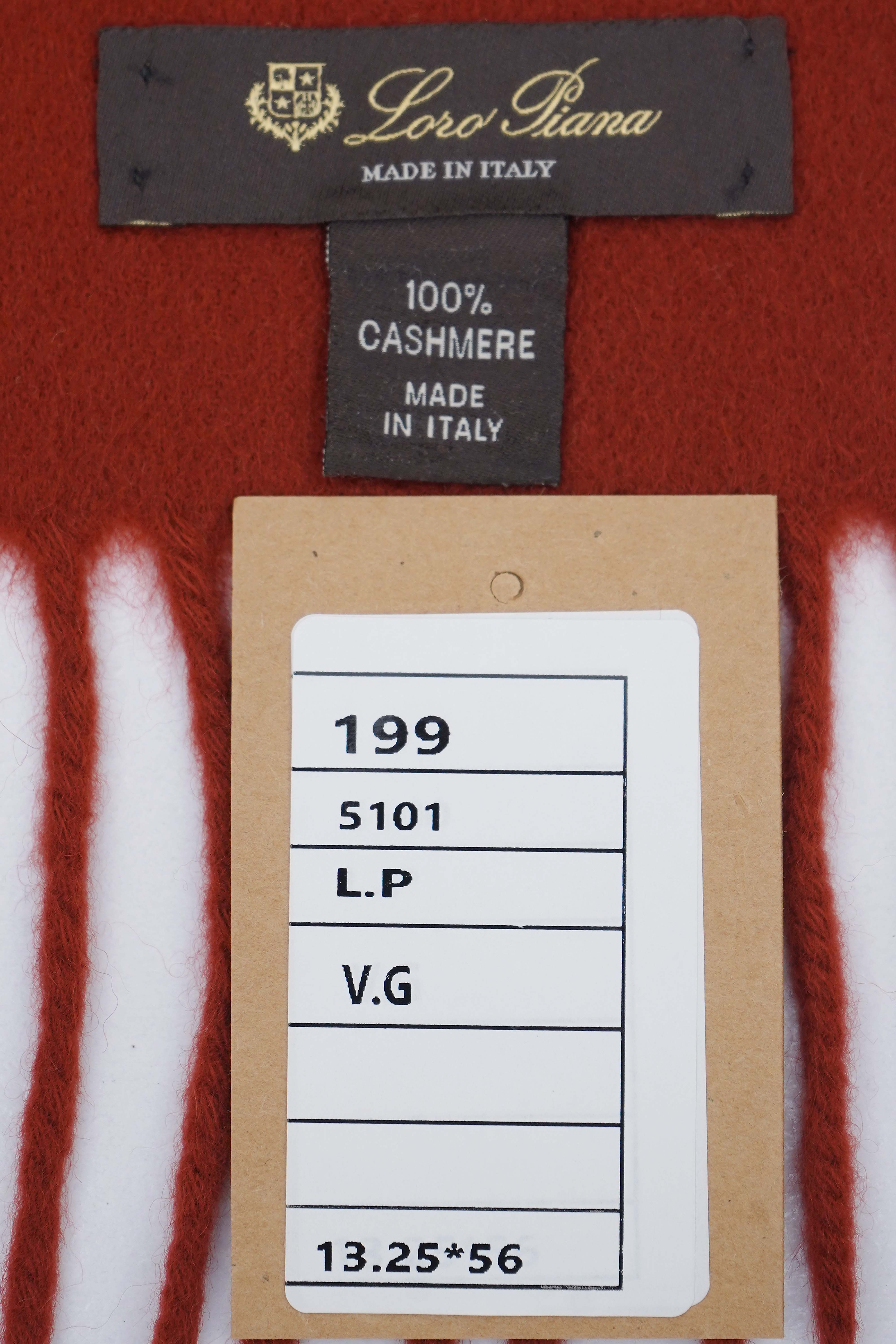 Loro Piana Pre-owned Plain Cashmere Red Scarf