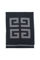 Givenchy Pre-Owned Plain Wool Black/Grey Scarf