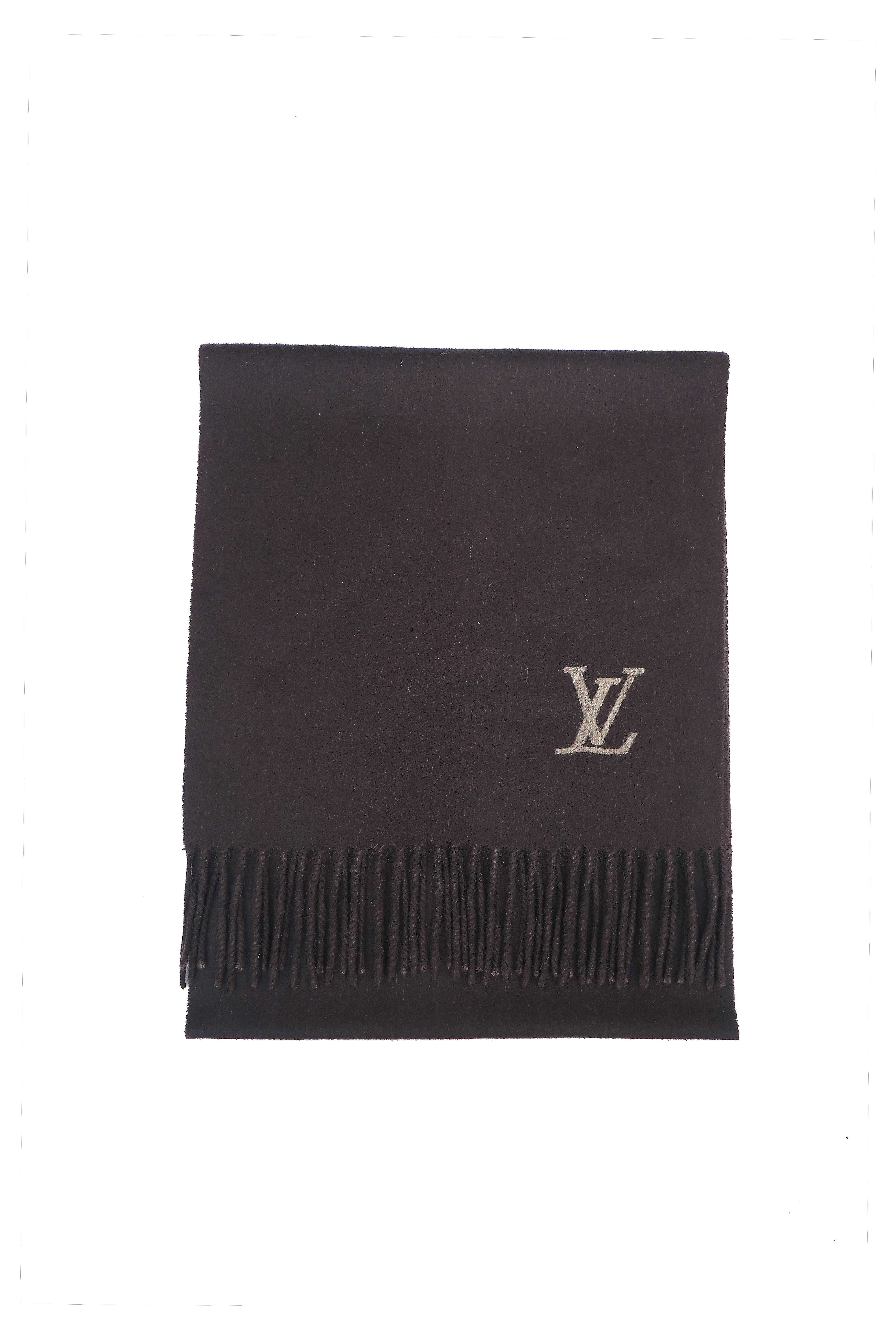 Louis Vuitton Pre-owned Plain Cashmere Brown Scarf