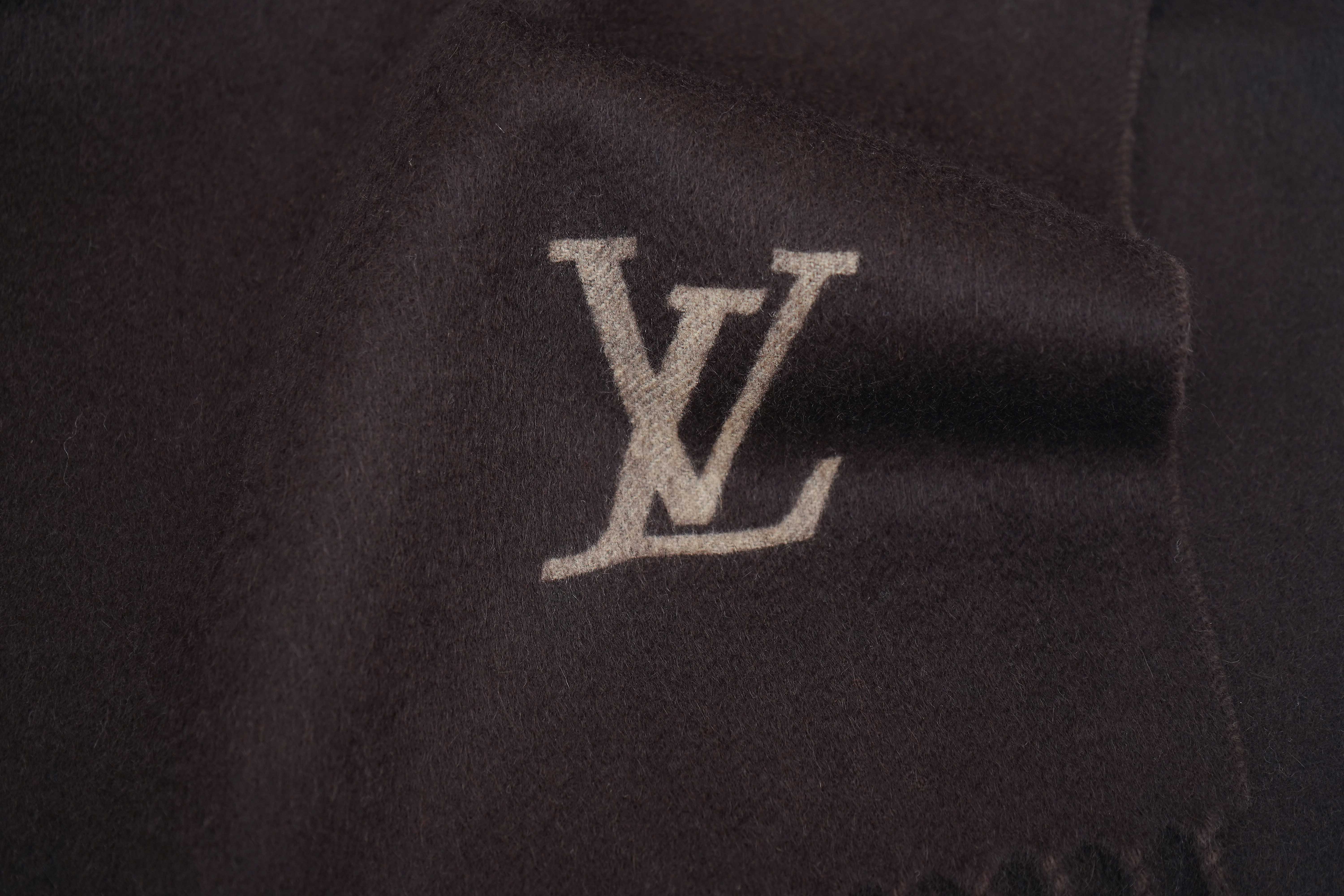 Louis Vuitton Pre-owned Plain Cashmere Brown Scarf
