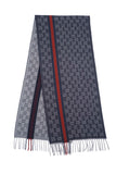 Gucci Pre-owned Logo Cashmere Grey Scarf