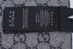 GUCCI Pre-Owned Logo Cashmere Grey Scarf