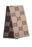 Gucci Pre-owned Logo Wool Grey Scarf