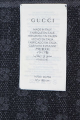 Logo Wool Dark Grey Scarf