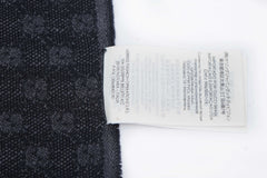 Logo Wool Dark Grey Scarf