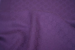GUCCI Pre-Owned Logo Wool Purple Scarf
