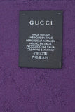 Gucci Pre-owned Logo Wool Purple Scarf