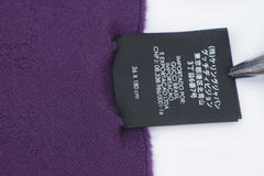 GUCCI Pre-Owned Logo Wool Purple Scarf