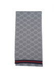 Gucci Pre-owned Logo Wool Grey Scarf