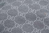 Gucci Pre-owned Logo Wool Grey Scarf