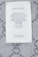 Logo Wool Grey Scarf